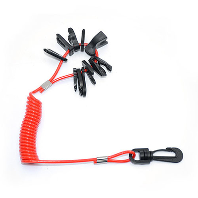 Red Boat Outboard Engine Motor Kill Stop Switch Safety Tether Lanyard