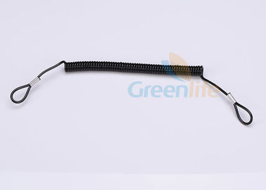 Small Loop Rention Coil Tool Lanyard Security Tethers Customized Quick Release Function