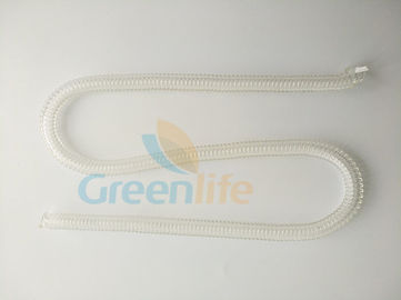 Spring Spiral Custom Coiled Cable Length 50CM Transparent Clear Plastic TPU Materials