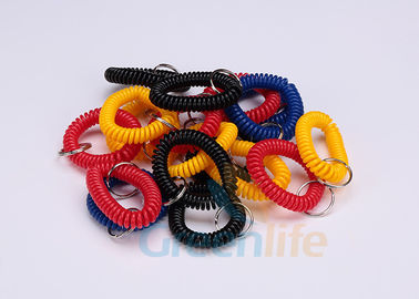 Split Ring Flat Weld Plastic Wrist Coil Badge Accessories Various Colours