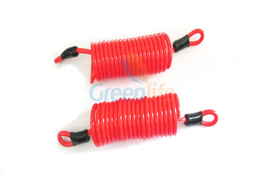 Retention Big Red Spiral Strap Bungee Loop Two Ends Attach Custom Accessories