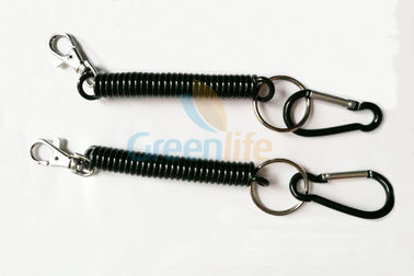 Spring Expanding Coiled Key Lanyard With Eco - Friendly Strong PU Material