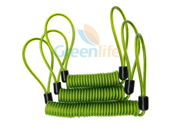 Stretchable Plastic 2 Loop 1.5mm Steel Cable Lanyards