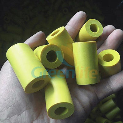 Yellow ISO Plastic Pu Lanyard Tubular Foam For Jet Ski Killcords