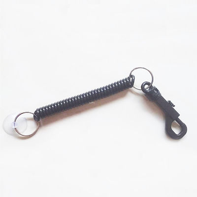 1.5m Extended TPU Bungee Spiral Key Chain With Belt Clip