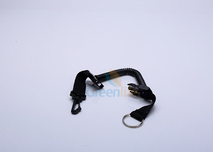 Bungee Swimming Quick Release Coil Lanyard Tether 1.2M Coil Abrasion Resistant