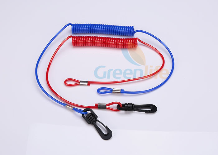 Red / Blue Jet Ski Safety Lanyard Cut - Out  Cord For Watercraft 3.5MM