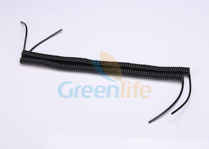 Strong Stretchable Wire Custom Coiled Cable For End Terminal Light Weight