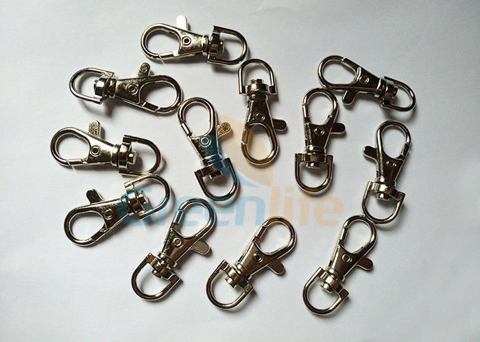 Security Hardwares Lanyard Accessories Hook End Lobster Claw Clasps With Swivel