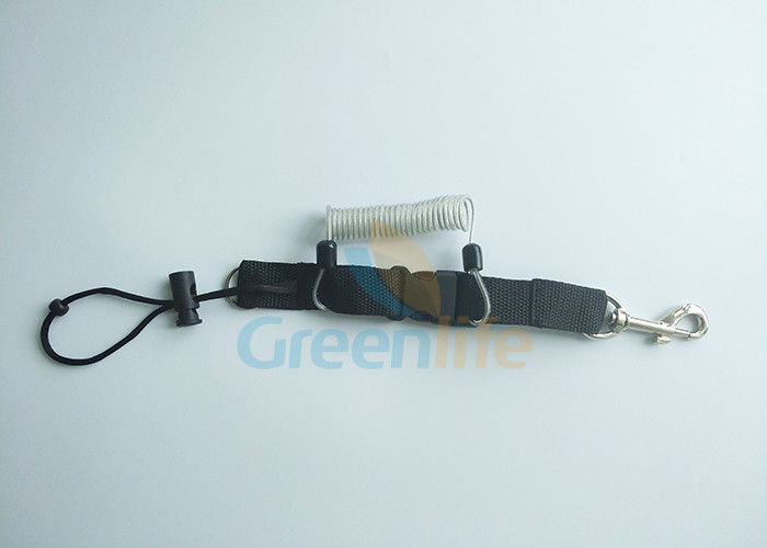 Innovative Original Snappy Coiled Lanyard Cord Transparent Color With Wire Cable Inisde