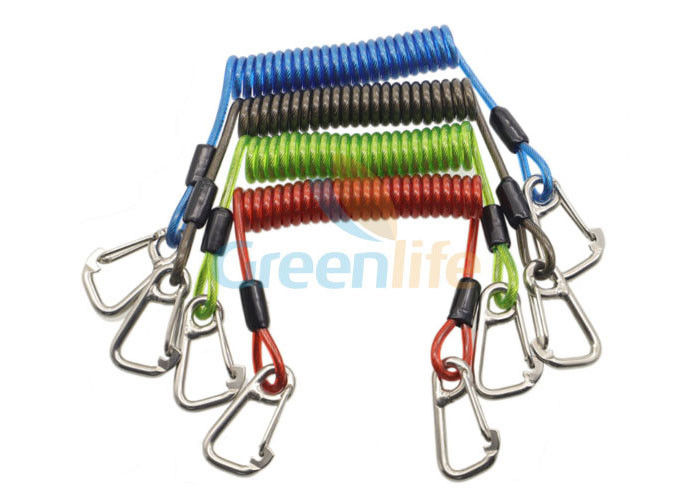 316 Stainless Steel Clips Coiled Tool Lanyard