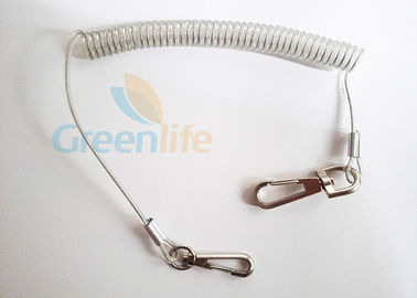 Retention Rope Tool Tether Lanyards , Chain Snap Hook Safety Harness Lanyard