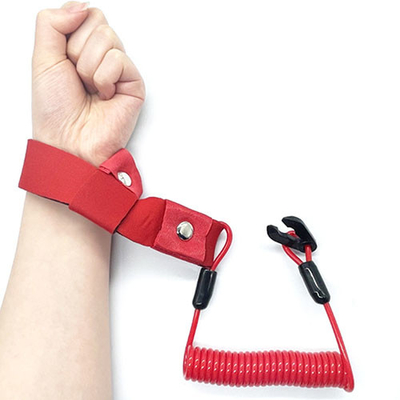 Retractable Lanyard Kill Switch For Propane Motors With Wrist Strap