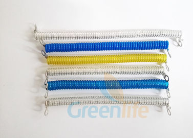 Customized Spring Safety Tool Lanyards Wire Cable Eco - Friendly Security Tethers