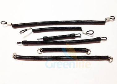 Long / Short Coiled Key Lanyard Stretchable Plastic Spring String Holders