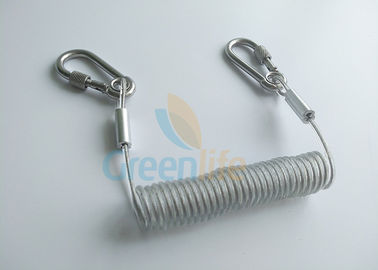 Retractable Stretchy Transparent Coiled Tool Lanyard Safety Rope String
