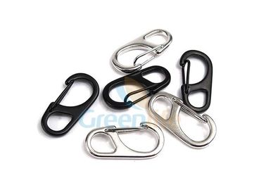 Outdoor Oval Snap Simple Hooks Black Silver Lanyard Accessories Eco friendly