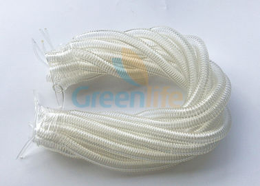 Clear Retractable Security Cable Stretchy Coiled Lanyard Rope Safety Lines Custom Length
