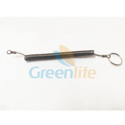 Steel Coil 2.3MM Cord Eyelet Ends Retractable Tool Tether