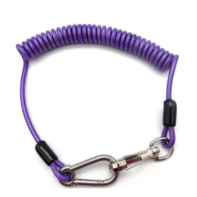 Heavy Duty Outdoor Spring Tool Lanyard With Cotton Thread Core Safety