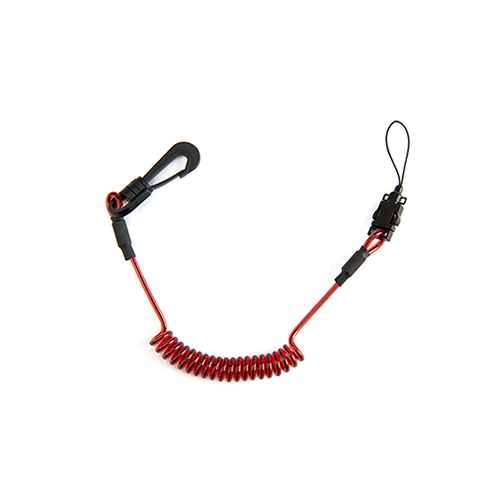 Greenlife Durable Color Coil Safety Coated Coiled Lanyard With Clips for Hard Hat