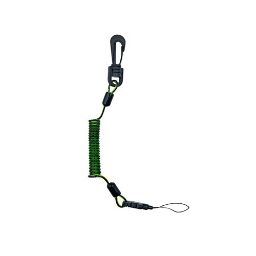 Bright Green Expanding Plastic Safe String Tether Coil Cord Securing Items